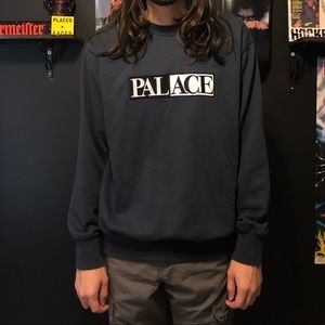 PALACE DOMINO BOX LOGO CREWNECK